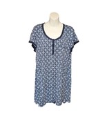 Lucky Brand Womens Xl Nightshirt Sleep Gown Stretch Short Sleeve Floral ... - $282.68 MXN