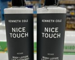 2 Bottles Kenneth Cole Vetiver Body Lotion Bottle Nice Touch  12.17 fl.o... - £38.83 GBP