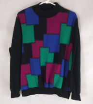 Vintage Cape Cod Sportswear Women&#39;s Color Block Sweater Size Large - $11.87