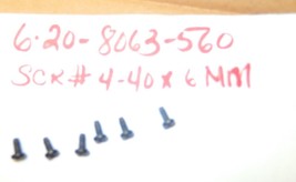 LIONEL PART - 8063-560 SCREW - 4/40 - 6 PIECES- NEW- W46N - $25.32 MXN