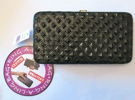 Ring-A-Ling Black Wristlet Clutch Wallet Credit Card Holder Evening Bag New Tag - £7.90 GBP