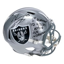 Alec Ingold Signed Las Vegas Raiders FS Helmet Inscribed COA Inscriptagr... - $399.95