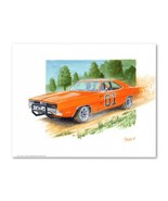 Signed DUKES OF HAZZARD General Lee Poster Print Wall Art 11x14 Unframed - €20,51 EUR