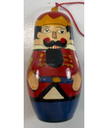 1 Christmas Russian Wooden Nesting Doll Nutcracker Soldier Midwest Impor... - $20.12 CAD