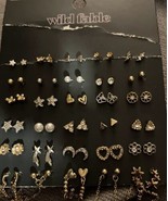 Wild Fable Heart,Star,Butterfly Cubic Zirconia Mini Stud Earring 30pr Ni... - $12.00