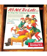 Vintage 1980&#39;s JCPenny Christmas Catalog Store Sign Double Sided Santa E... - £22.15 GBP