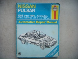 Nissan Pulsar,  Haynes Repair Manual, Service Guide 1983-1986. Book - £8.51 GBP