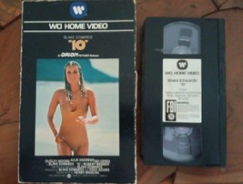 BLAKE EDWARDS &quot;10&quot; (VHS,1983) - Warner Home Video Bo Derek Big Box Clams... - $20.00