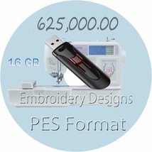 Embroidery Designs 550,000 PES Format Characters Embroidery Designs for ... - $51.56 CAD