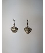 Silver Heart Earrings - $9.95