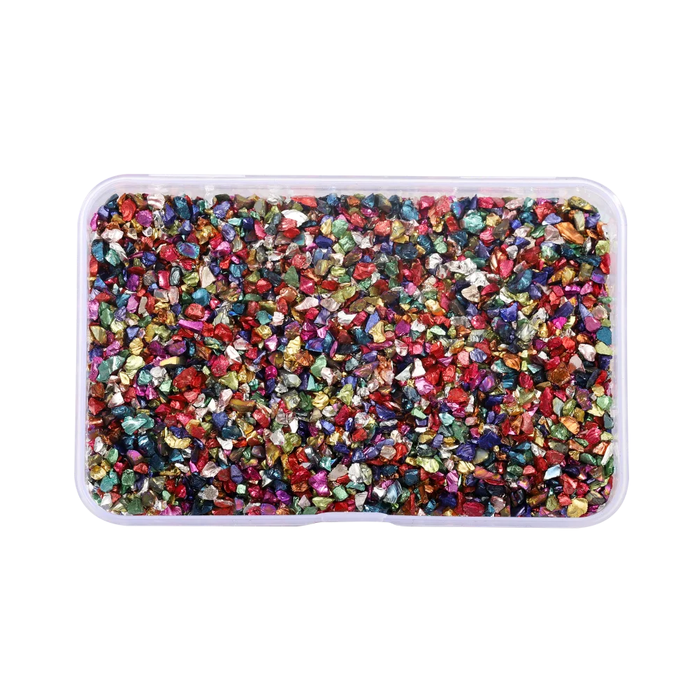 30g Broken Glass Stones Epoxy Resin Mold Fillings Crystal Irregular -Mixed - $9.86