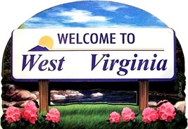 West Virginia State Welcome Sign Artwood Fridge Magnet - $7.49