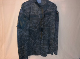 PRE-OWN SPECIAL EDITION ACU JACKET CUSTOM COLOR BLUE SMALL REGULAR CAMOU... - $35.99