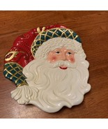 Dillards Treasures Thoroughbred Santa Canape plate/ Dish/ preowned - $336.13 MXN