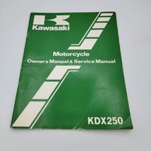 1983 KAWASAKI KDX250 OWNERS SERVICE MANUAL 83 82 KDX 250 99920-1215-01 K... - $9.75
