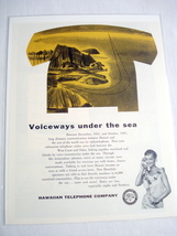 1958 Hawaii Ad Hawaiian Telephone Company - £7.05 GBP