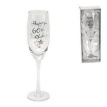 Juliana Personalised Happy 60th Birthday Champagne Glass Flute in Gift Box G3186 - £15.33 GBP