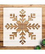 Arrow and Snowflake Stencil Pattern for Holiday Crafts and Home Decor, R... - $14.69