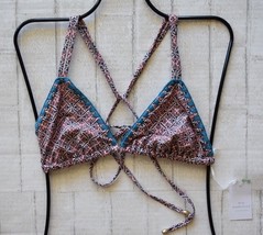 Mia Marcelle Swimwear Grace Boho Triangle Cross Back Bikini Top (M) Nwt $95 - £56.01 GBP