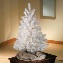 3Ft Tall All Seasons Snow White Artificial Christmas Easter Halloween Tree Decor - £31.60 GBP