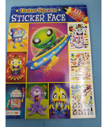 Outer Space Sticker Face Fun Book Heather Brown Designs 333 Stickers - £11.17 GBP