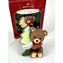 Hallmark Keepsake Ornament  Baby&#39;s Second Christmas Teddy Bear QX6502 1997 - $6.76