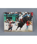 Vintage Postcard - Bull Riding Calgary Stampede - Traveltime - $15.00