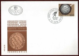FDC 1978 Yugoslavia Kresna Gorge Revolt Revolution Osman Empire - £3.19 GBP