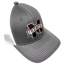 GREY GHOST MISSISSIPPI STATE UNIVERSITY BULLDOGS MESH TRUCKER SNAPBACK H... - $12.30