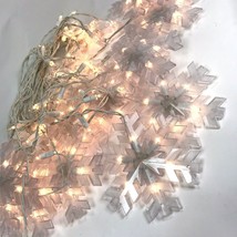 Icicle Christmas Lights MSR Imports 7059 100 Clear Snowflake - £21.70 GBP