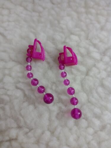 Pretty Pretty Princess Cinderella Game Replacement Purple Earrings Pair  - $9.41