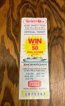 Variety 96 FM radio station vintage promo cruise contest ticket Giant Eagle - €17,15 EUR
