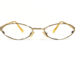 Gucci Petite Eyeglasses Frames GG 1668 838 Yellow Gold Round Full Rim 49... - $111.99