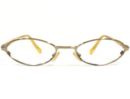 Gucci Petite Eyeglasses Frames GG 1668 838 Yellow Gold Round Full Rim 49-19-135 - £87.70 GBP