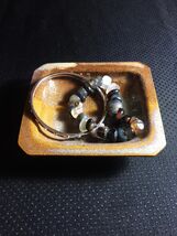 Artisan Pottery: Stoneware Glaze Rectangular Jewelry Dish (MB04) - $20.00