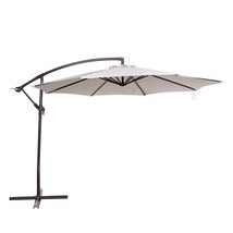 10 ft. Breez-Tex Captiva Cantilever Spa Side Umbrella with Cover  Champagne - $237.54