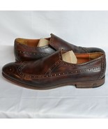 Donald J Pliner Zaza Brown Leather Wingtip Loafers Size 9.5 M. - $49.99
