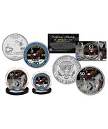APOLLO 11 50th Anniversary Man on Moon 2-Coin Set FL. Quarter &amp; JFK Half... - $16.95