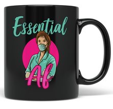 PixiDoodle Essential AF Nurse Coffee Mug - Nursing Student Doctor Registered Nur - £20.37 GBP+