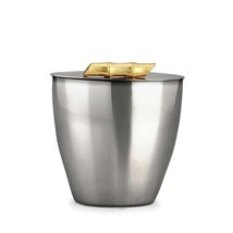 L&#39;OBJET Bambou Stainless Steel Ice Bucket with 24K Gold Plate Handle - EC31 - £253.19 GBP