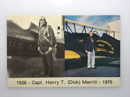 Post Card Capt. Henry T. Dick Merrill 1928-1976 - $9.88