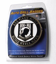 Pow Mia Metal Enamel Car Grill Grille Auto Medallion 3.1 Inches Great Quality - £12.82 GBP