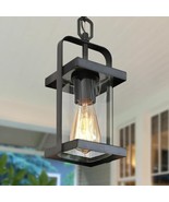 Uolfin Rhett Modern Pendant Lantern Outdoor Hanging 1-Light Rustic Black... - $940.55 MXN