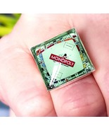 Unique MONOPOLY BOARD RING adjustable RETRO gift boxed PROPERT estate ag... - $8.85