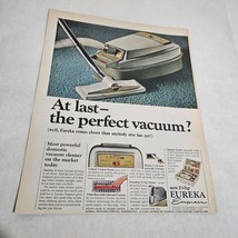 Eureka At Last the Perfect Vacuum Canister Vintage Print Ad 1965 - $5.89