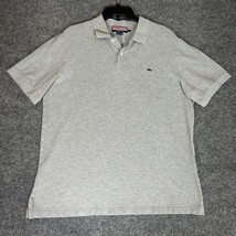 Vineyard Vines Polo Shirt Mens Large Grey Short Sleeve Cotton Casual Preppy - £11.80 GBP