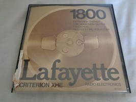 Lafayette Criterion XHE 1800 USED 7 ½ ips Sound Recording Tape (#5399) - £14.34 GBP