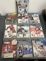 Lot of 10 PlayStation 3 Nine sports 1 Army brothers in arms With Magazines - $29.69