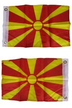 K&#39;s Novelties 12x18 Macedonia Country 2 Faced 2-ply Wind Resistant Flag 12x18 In - £9.28 GBP