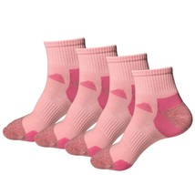 4 Pair Womens Mid Cut Ankle Quarter Athletic Casual Sport Cotton Socks S... - $10.99